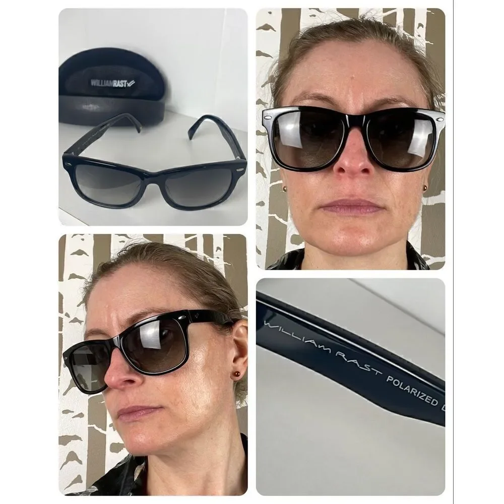 William Rast Black Polarized Sunglasses WRS 2044P BLK-35P